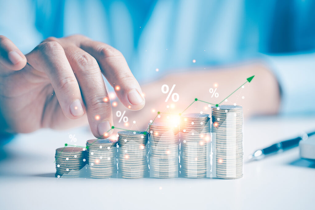 percentage,growth,of,stock,values,on,finance,chart,is,crucial
