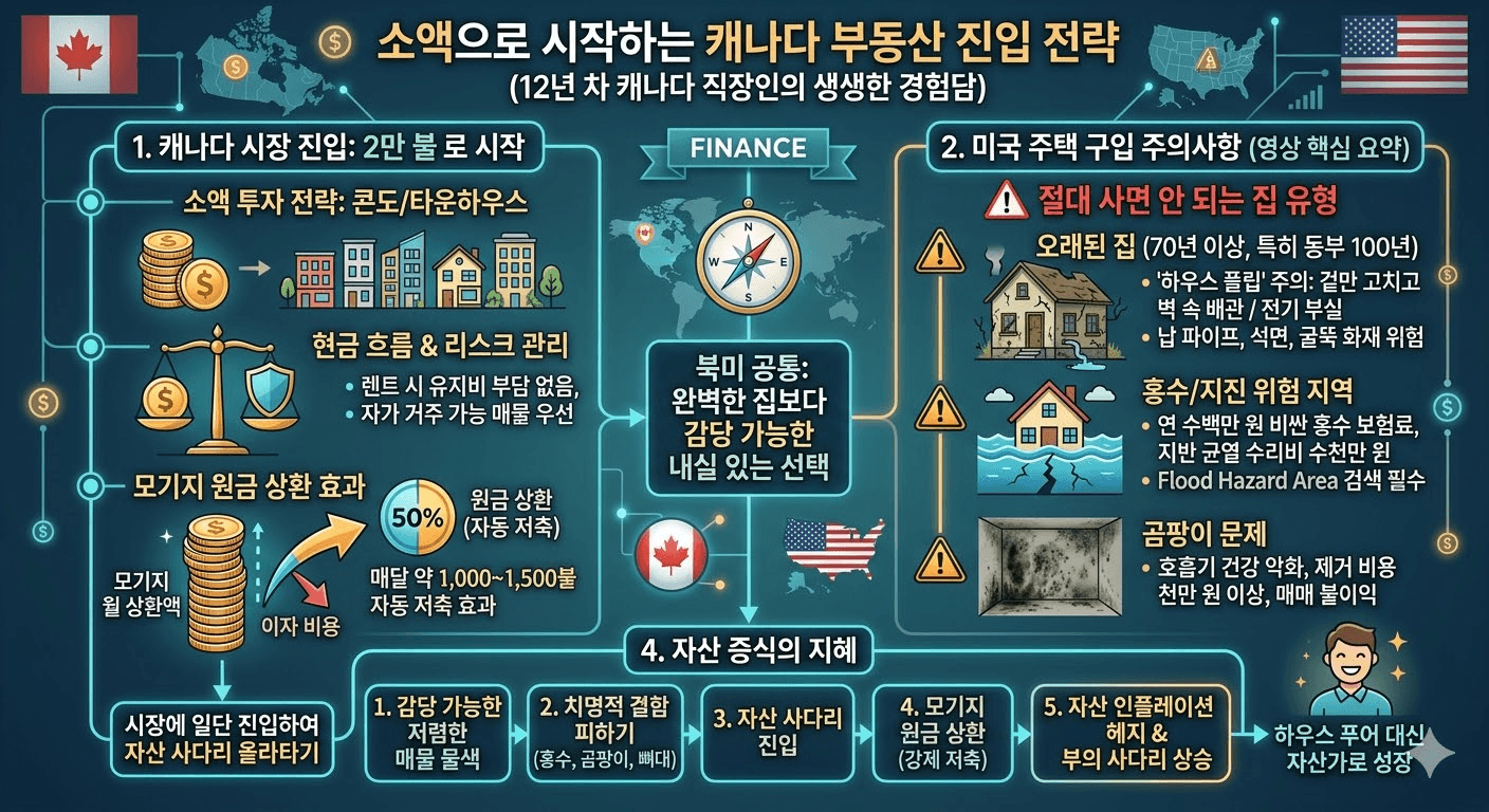 미국 주택 구입 함정 (오래된 집, 홍수 지역, 곰팡이)
