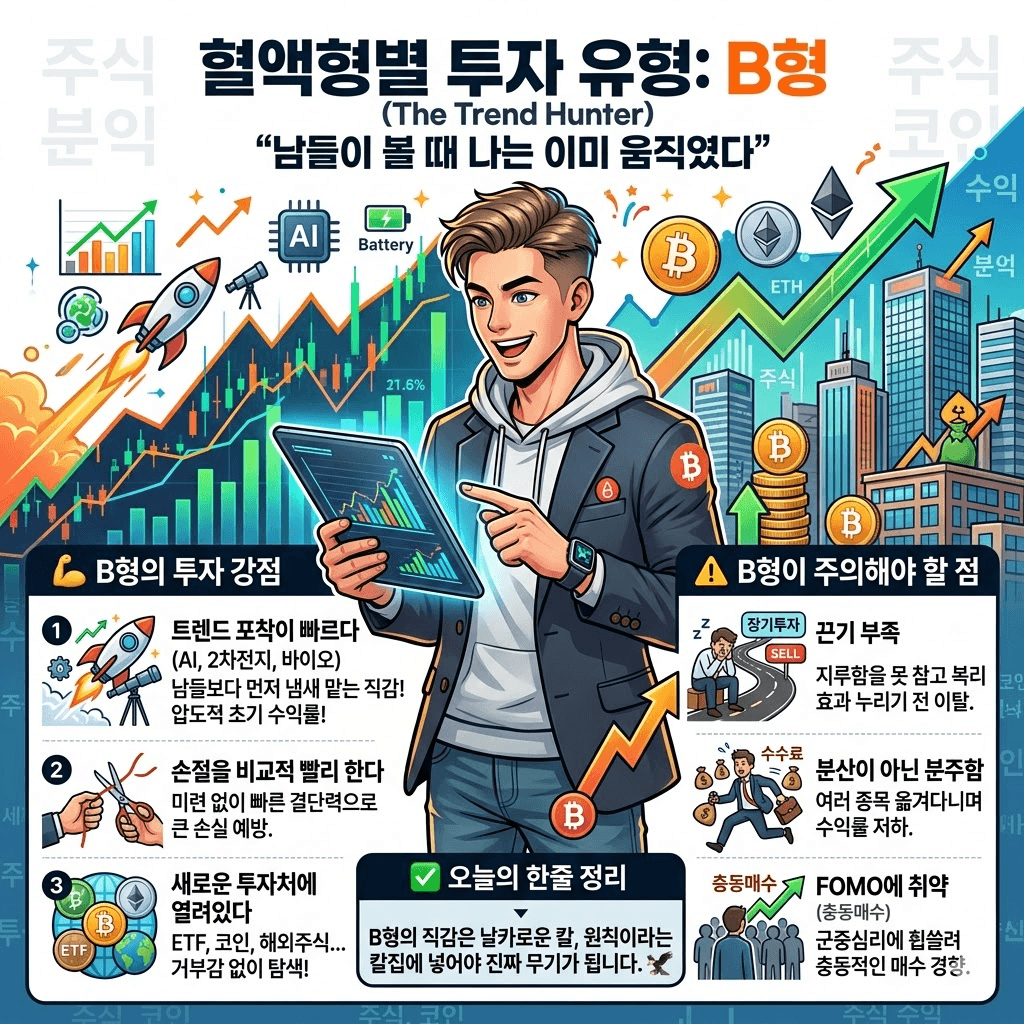 b형의 투자 스타일 — 직감의 승부사