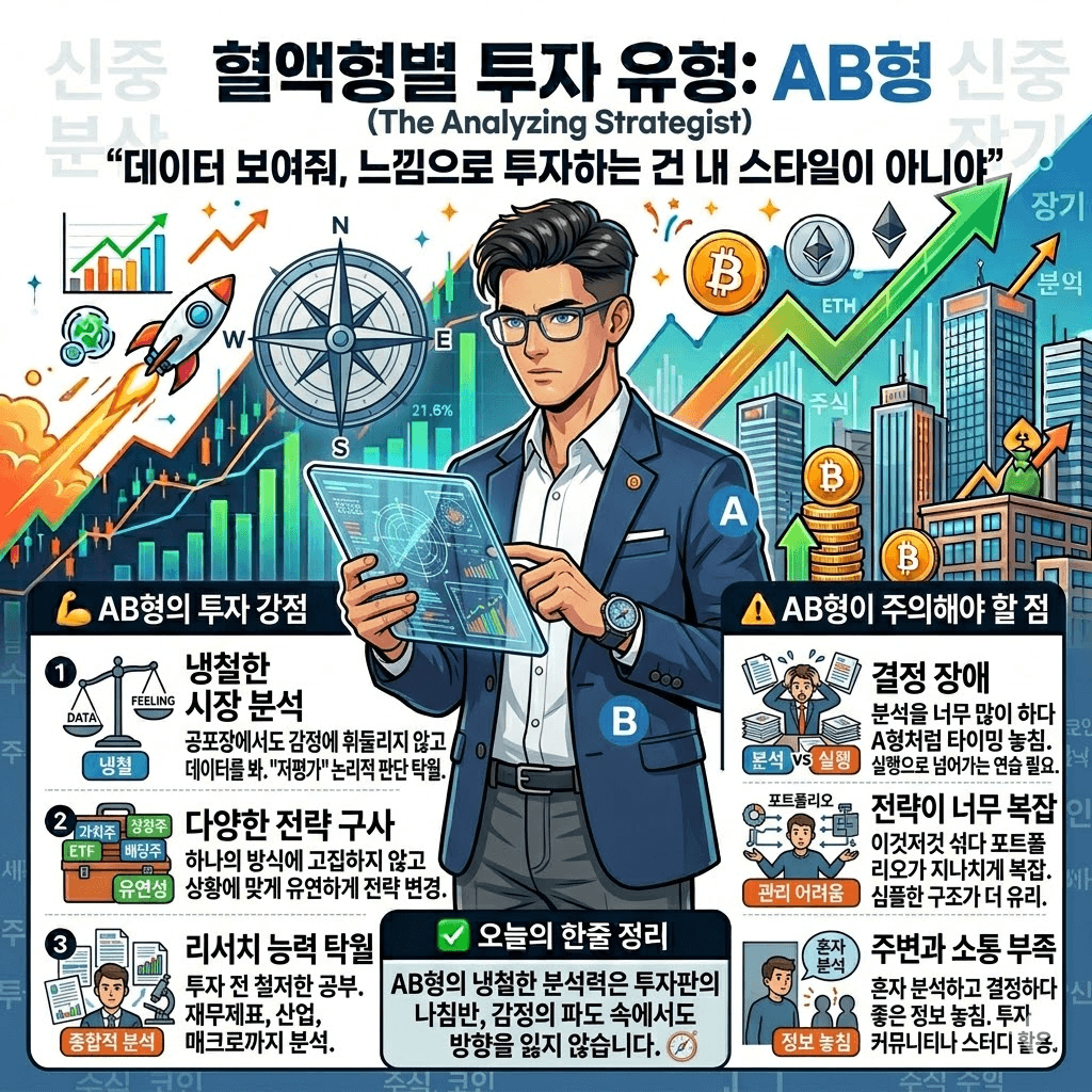 ab형의 투자 스타일 분석하는 전략가
